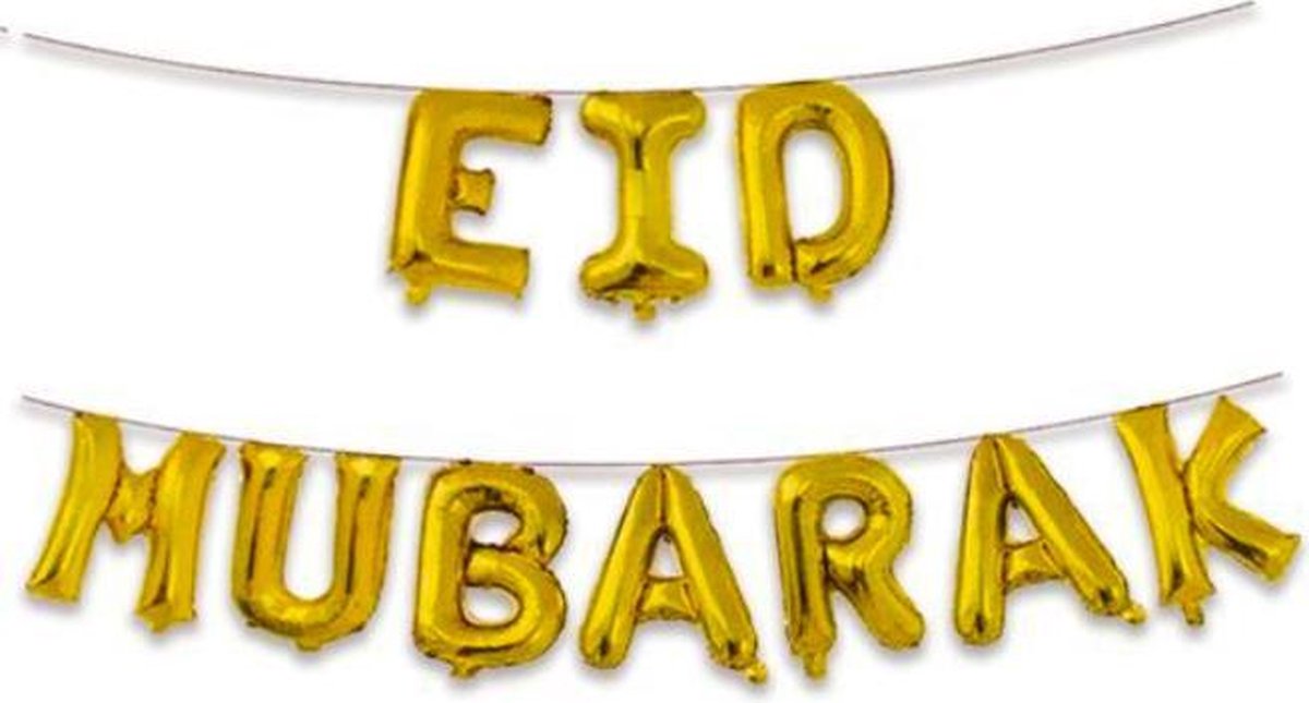 Eid Mubarak – Folieballonnen Goud