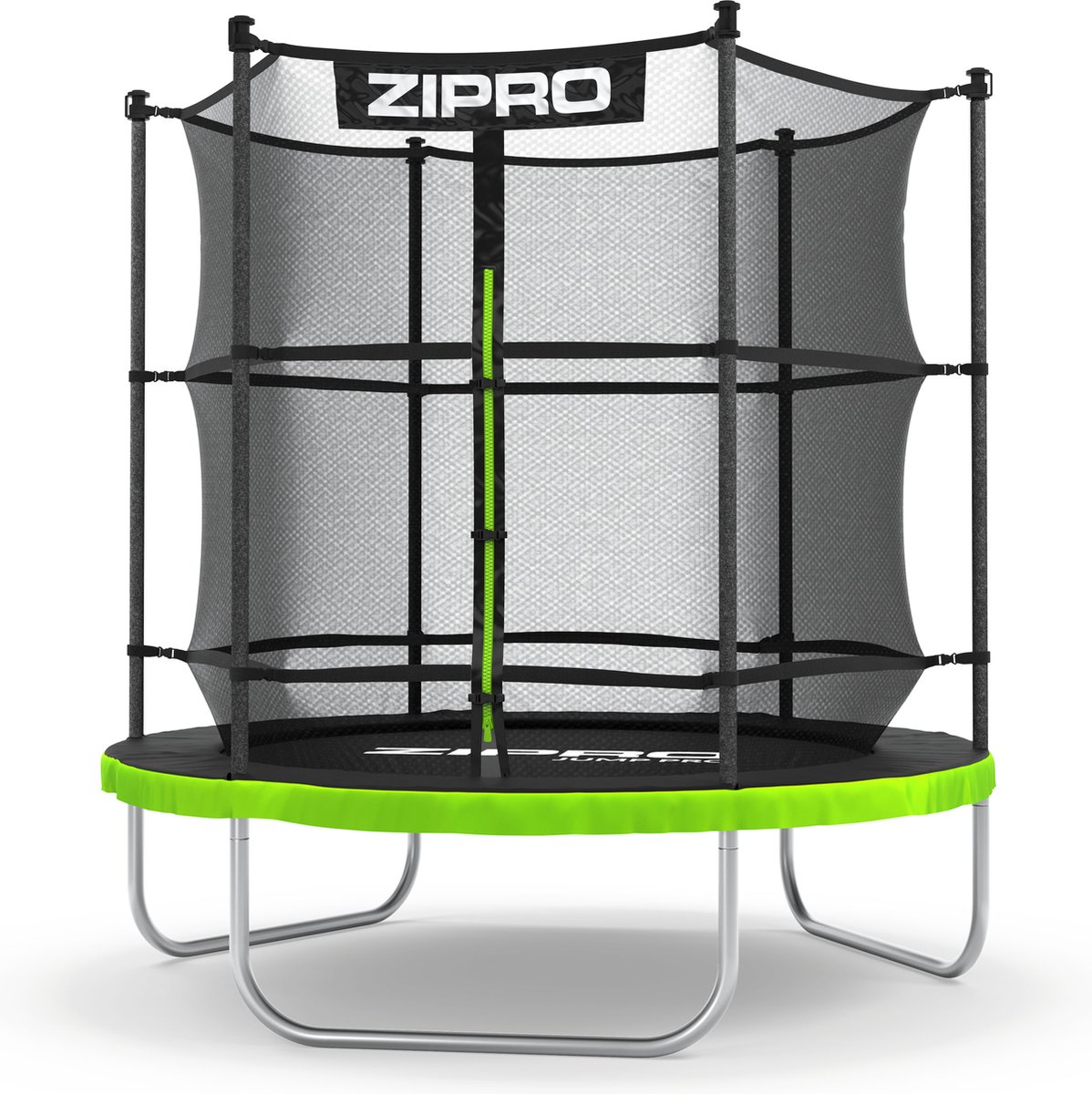 Zipro® Jump Pro Tuintrampoline 6FT Ø183cm met binnennet - Trampoline Voor Buiten - Afsluitbaar Veiligheidsnet - UV-bestendig vervangend net - max. belasting tot 100 kg - Corrosiebestendig - Snelle en eenvoudige montage