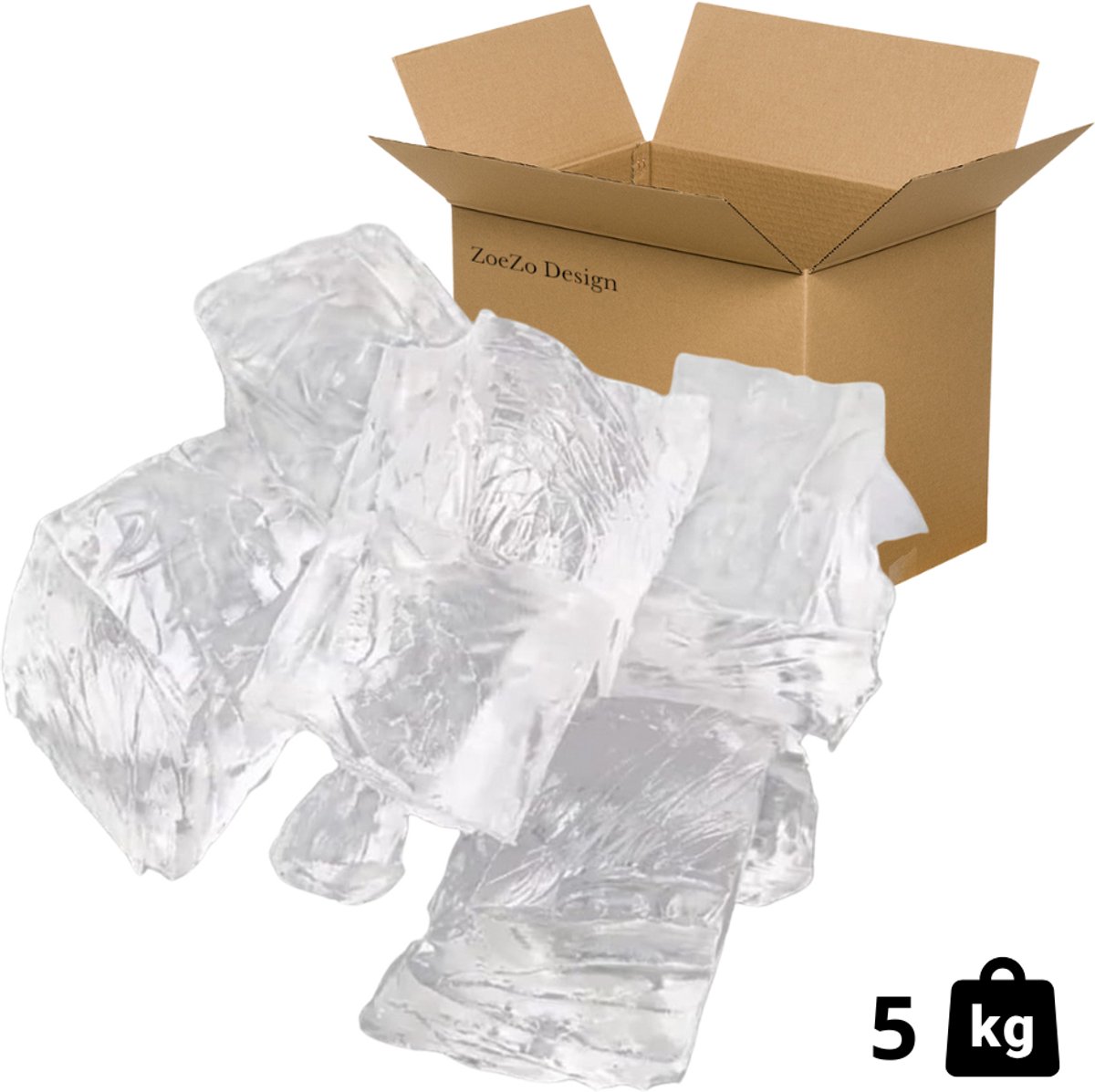   - Gel Was - 5 KG - Gel Wax - Doorzichtige was - Zelf kaarsen maken - Kaarsenwas - Gelei - Kristal Kaarsen - Candle Making - Waxmelts - Makkelijk in Gebruik