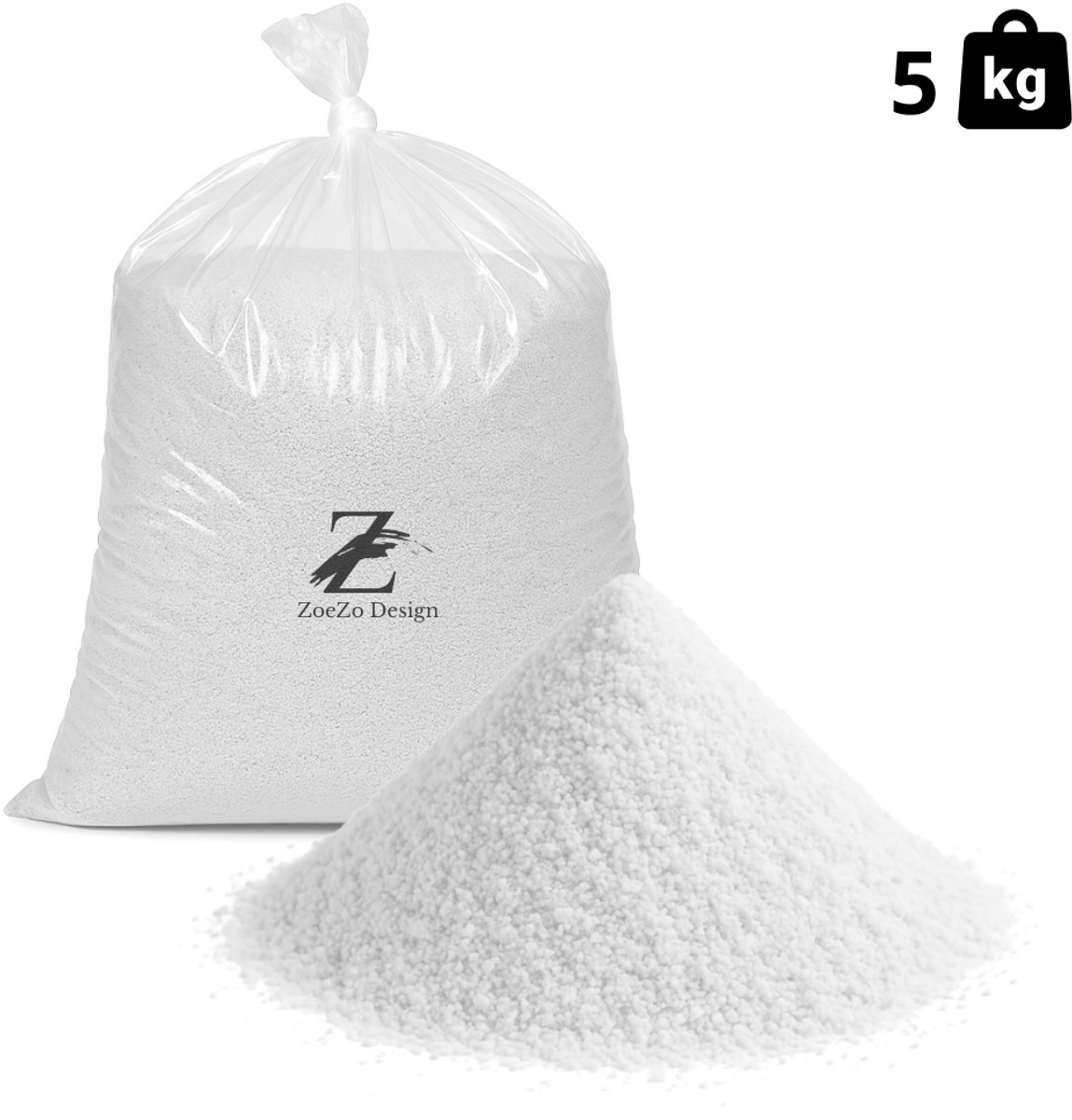   - Kaarsenzand Wit 5KG – DIY Kaarsen Maken – Herbruikbaar – Inclusief 4 Lonten – 50 Branduren – Candle Sand – Kaarsenwas – Kaarspoeder – Unieke Kaars