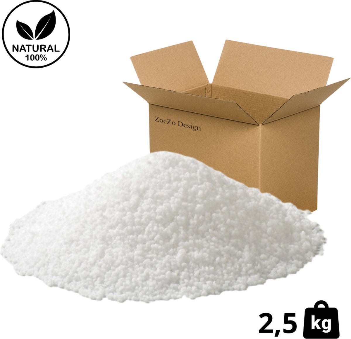   - Stearine was - 100% Plantaardig - 2,5 KG - Kaarsen was - Korrels - Stearin wax - Natuurlijke was - Zelf kaarsen maken - Kaarsenwas