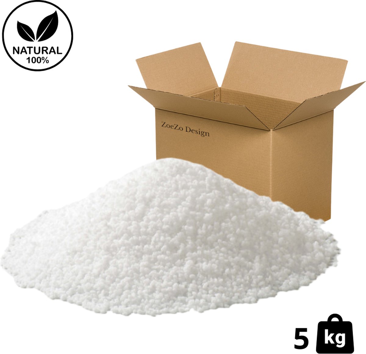   - Stearine was - 100% Plantaardig - 5 KG - Kaarsen was - Korrels - Stearin wax - Natuurlijke was - Zelf kaarsen maken - Kaarsenwas