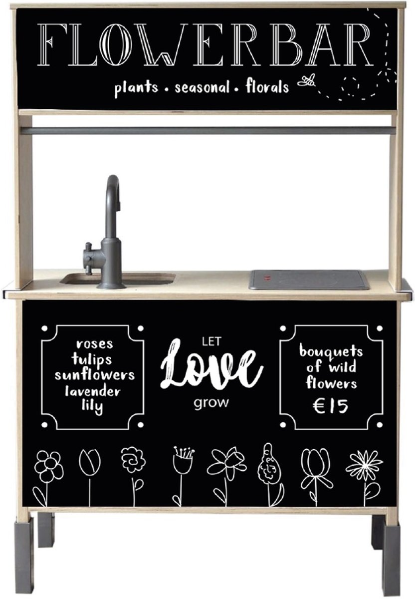 ZoeyZo Kidsconcept Keukensticker Flowerbar