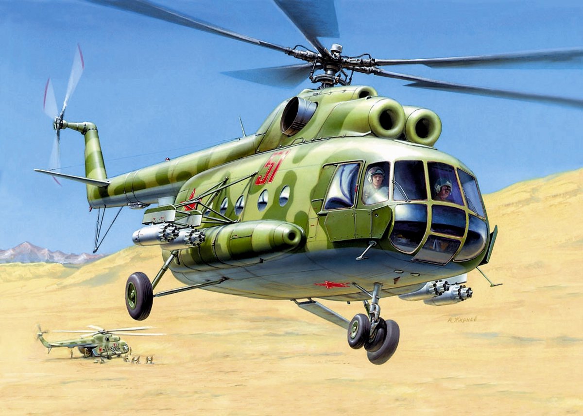 Zvezda - Mil Mi-8t Soviet Helicopter (Zve7230)