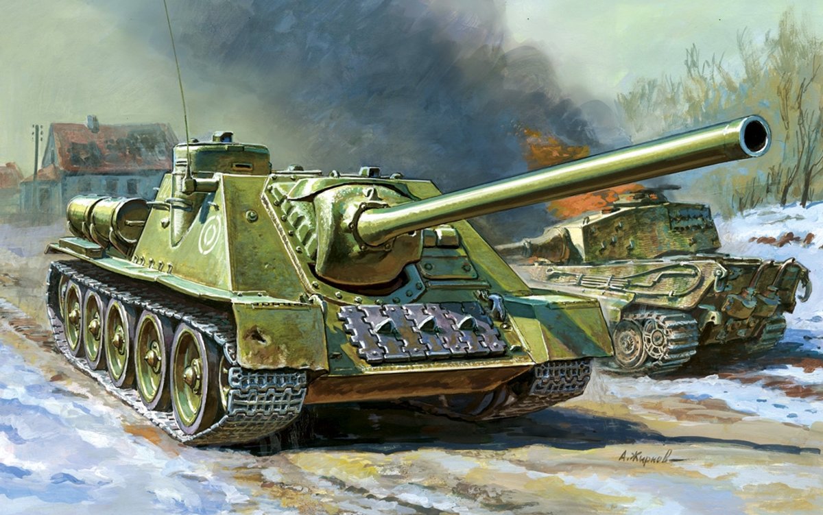 Zvezda - Self-propelled Gun Su-100 (Zve6211)