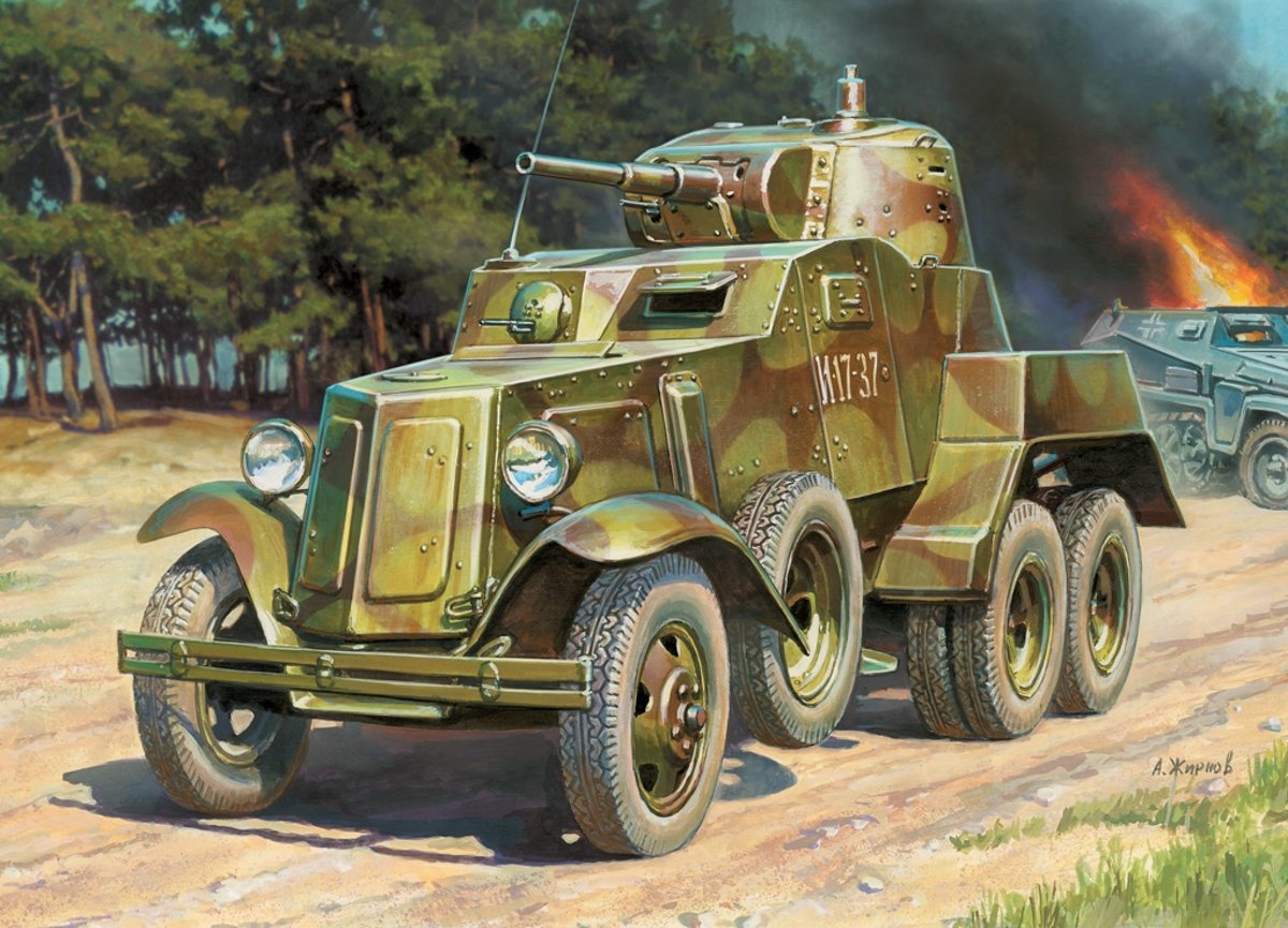 Zvezda - Soviet Armored Car Ba-10 (Zve6149)