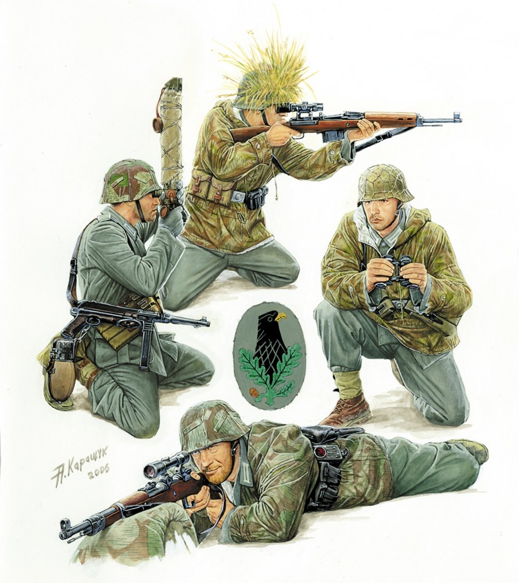 Zvezda WWII German Sniper Team