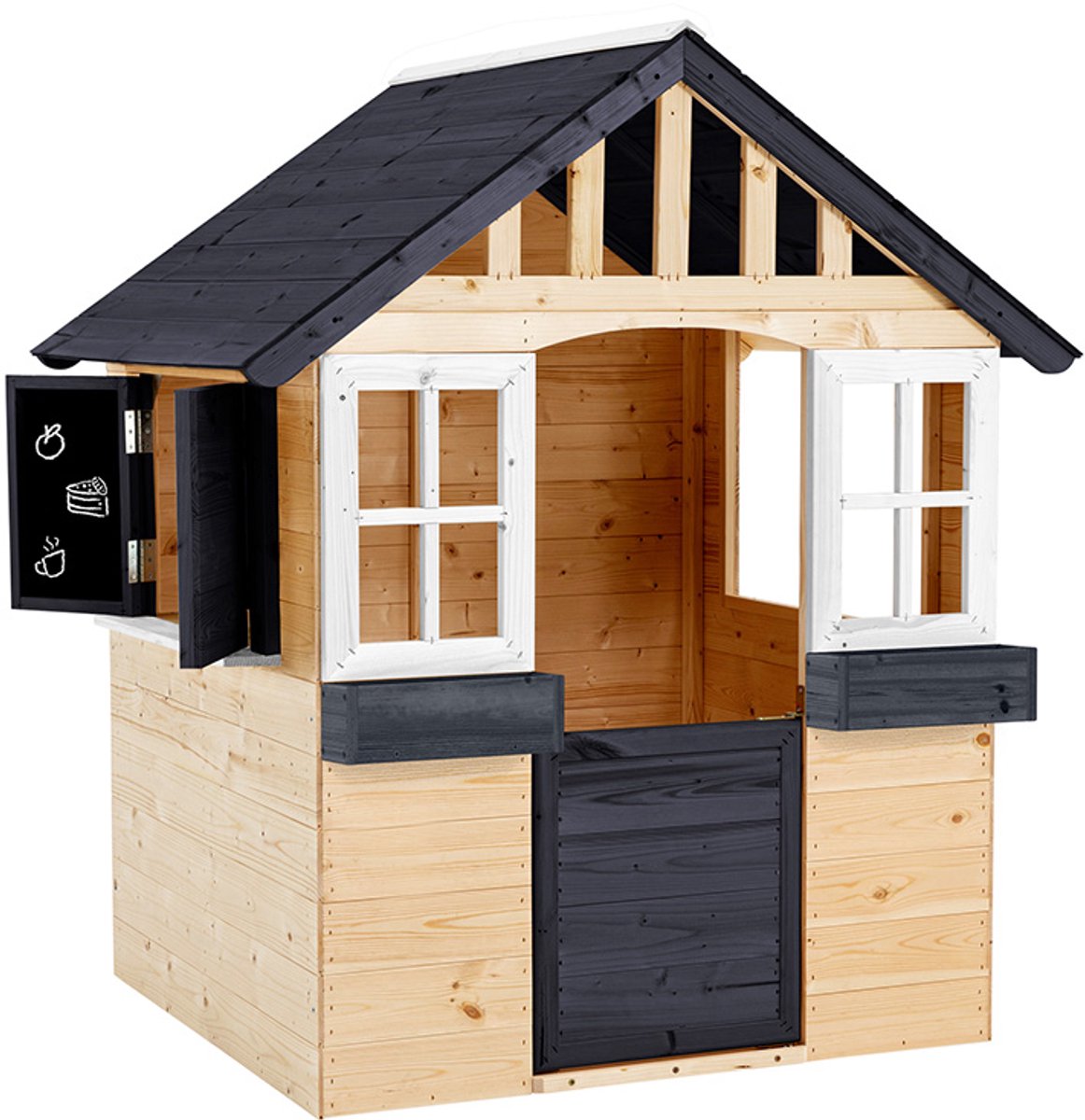   Lolli Kinderspeelhuisje voor in de tuin van Hout - 98x121x140 cm