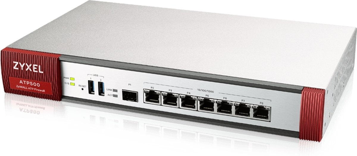 ZyXEL ATP500 Desktop 2600Mbit/s firewall (hardware)