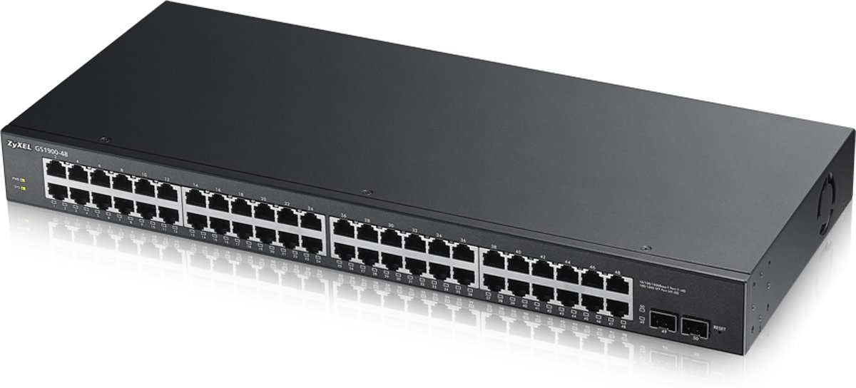 ZyXEL GS1900-48 Managed network switch L2 Gigabit Ethernet (10/100/1000) 1U Zwart netwerk-switch