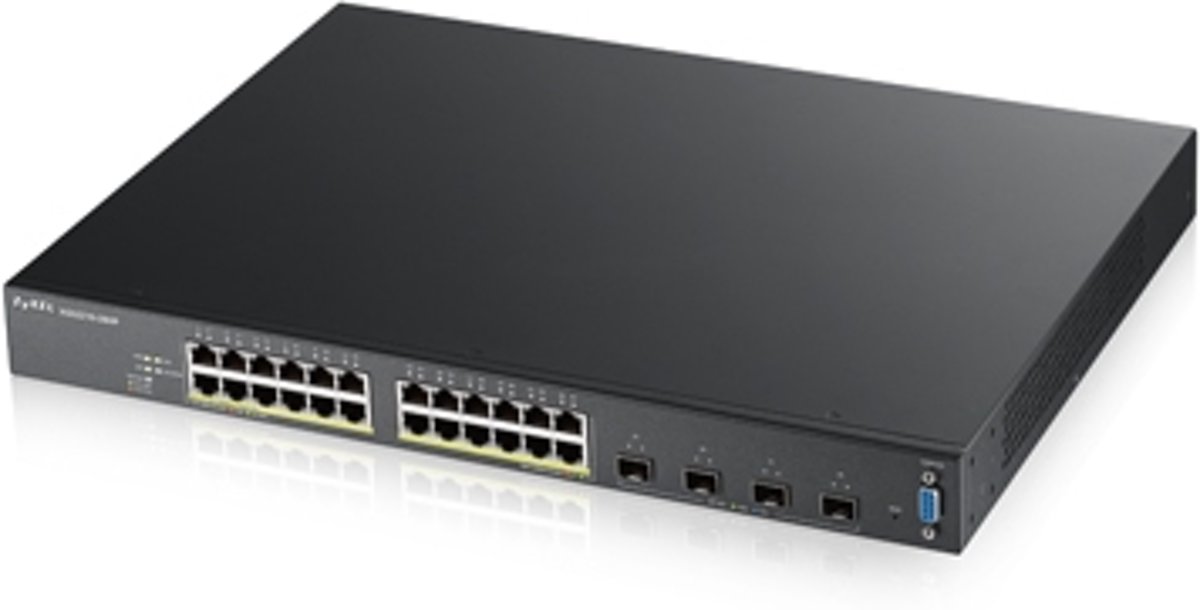 ZyXEL XGS2210-28HP Beheerde netwerkswitch L2 Gigabit Ethernet (10/100/1000) Power over Ethernet (PoE) 1U Zwart