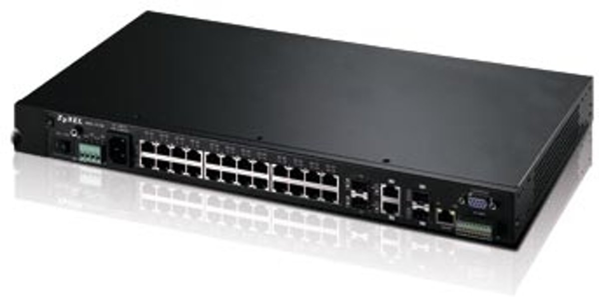 Zyxel MGS-3712 L2 Gigabit Ethernet (10/100/1000) Zwart 1U