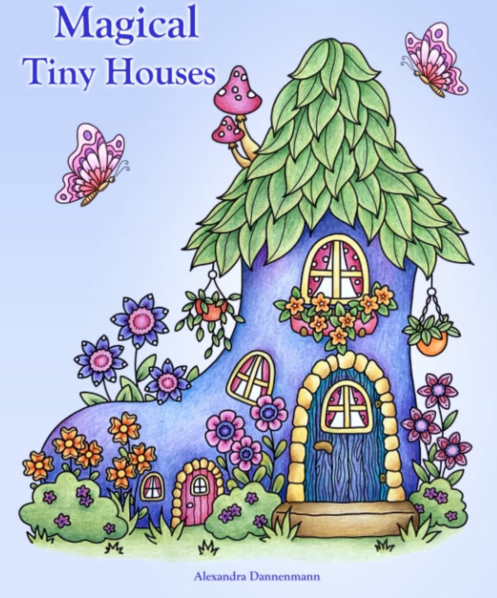 Magical Tiny Houses Coloring Book - Alexandra Dannenmann - Kleurboek voor volwassenen