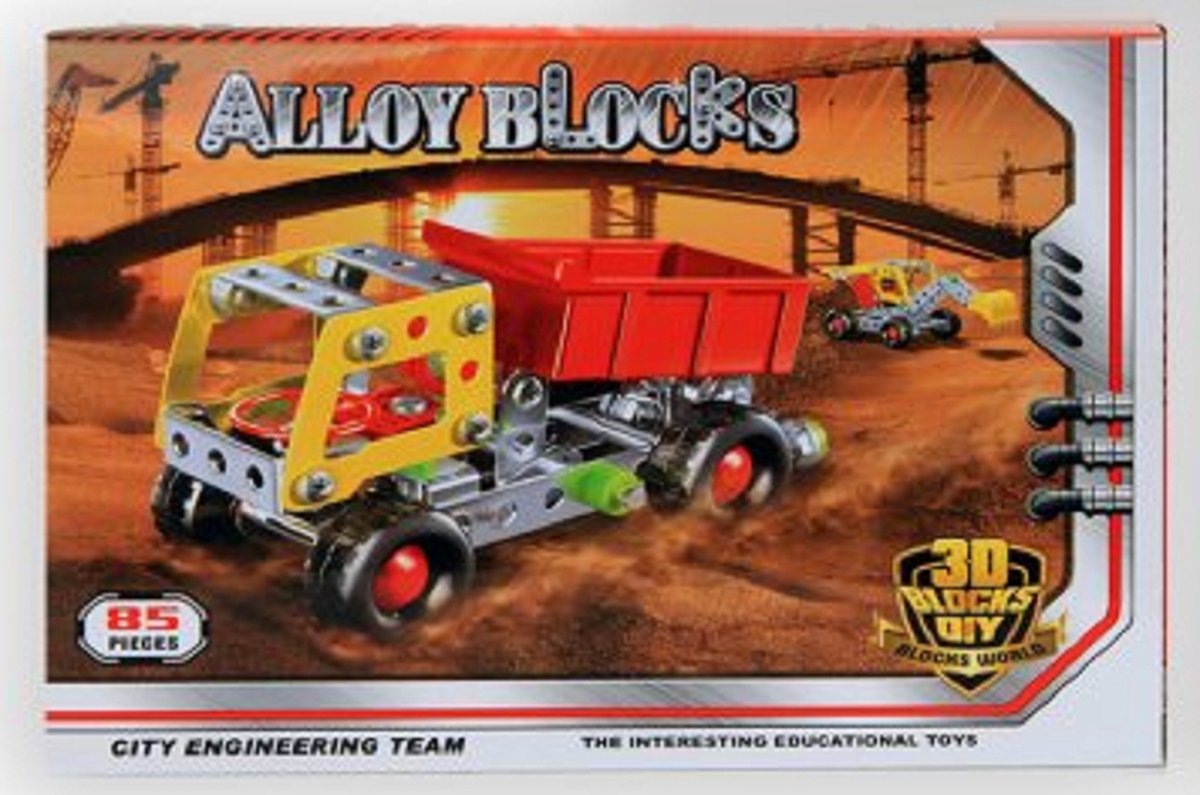 Jono toys - Metalen Bouwpakket - Truck