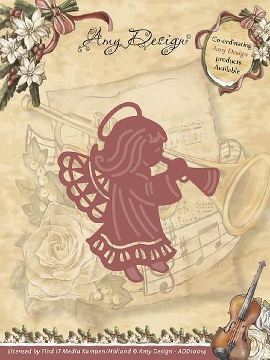 Die - Amy Design - Vintage Christmas Collection Die - Angel - snijmal engel - embossing mal