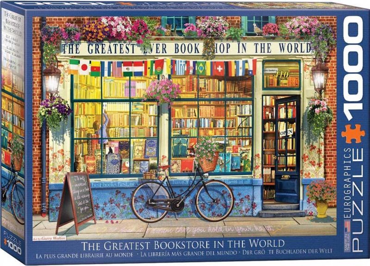 Puzzel 1000 stukjes-The greatest bookstore in the world