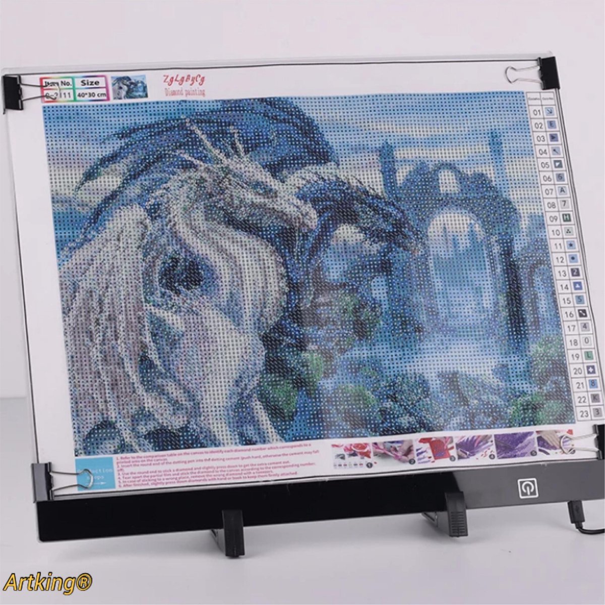 Artking® -Professionele A3 lightpad-Tekenen-Bright-Diamond painting-Dimbaar-3 lichtstanden