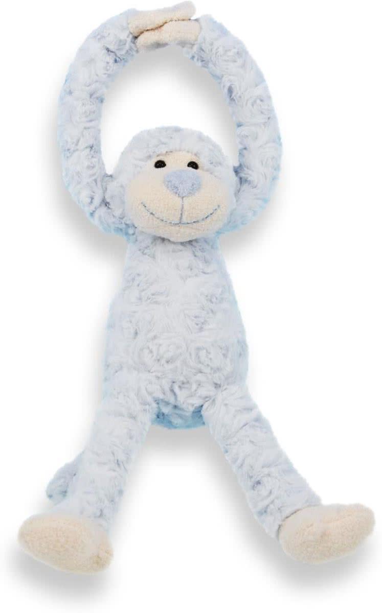 Knuffel slingeraap blauw