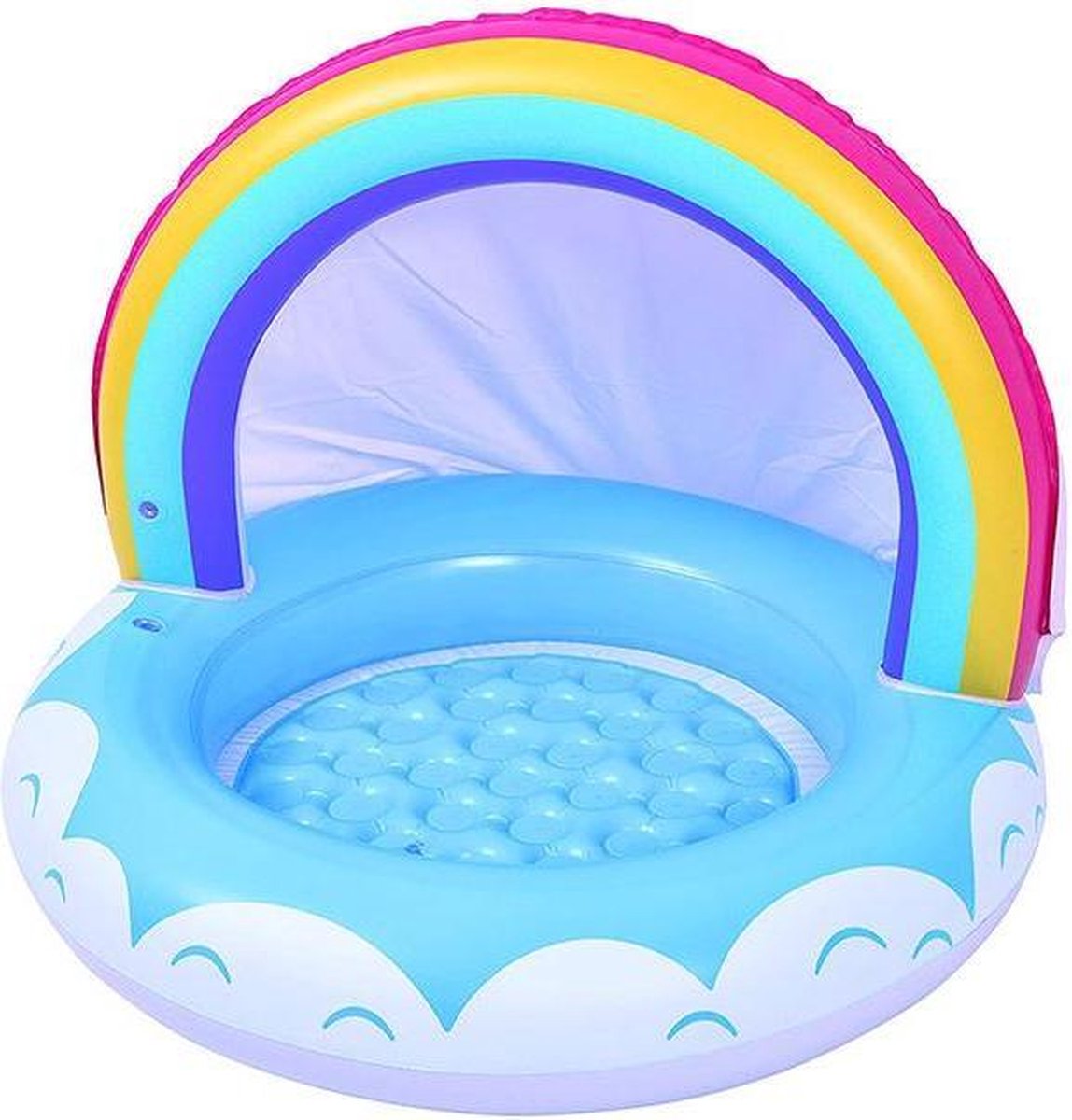 Opblaaszwembad Regenboog Junior 95 X 66 Cm Vinyl Blauw