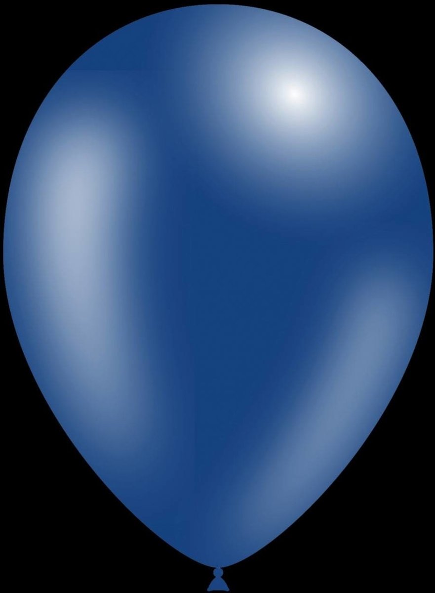 10 stuks - Feestballon ballonnen - 26cm - Metallic navy blue professionele kwaliteit