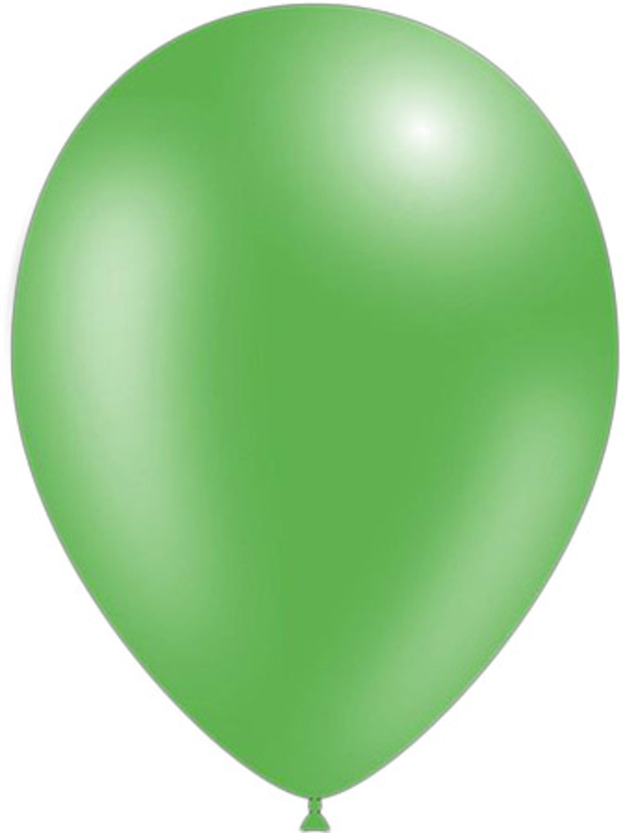 10 stuks - Feestballonnen metallic groen 26 cm professionele kwaliteit