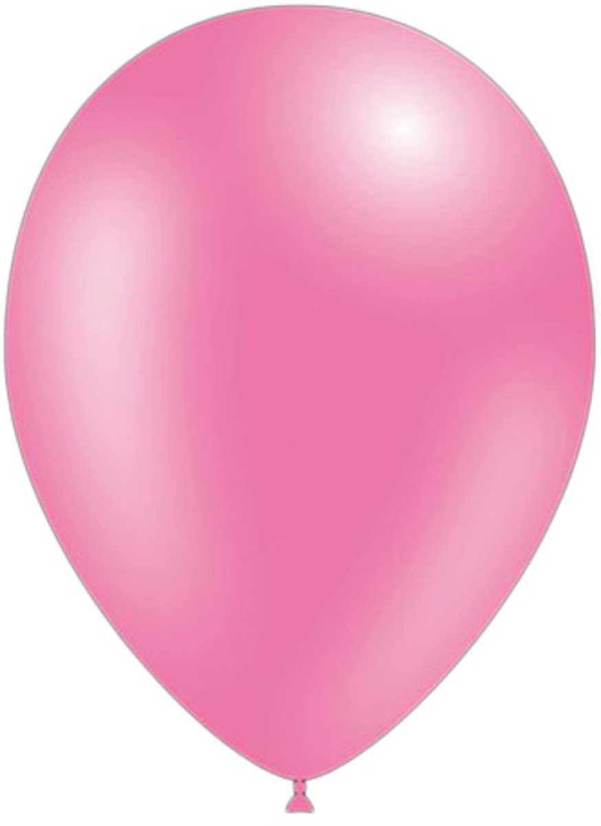 10 stuks - Feestballonnen metallic roze 26 cm professionele kwaliteit