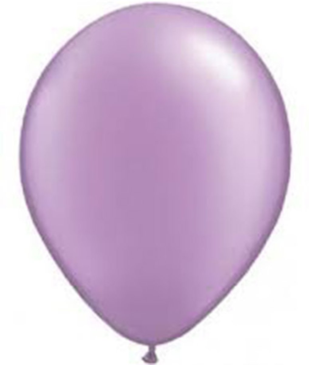 10 stuks - Lilla parelmoer metallic ballon 30 cm hoge kwaliteit