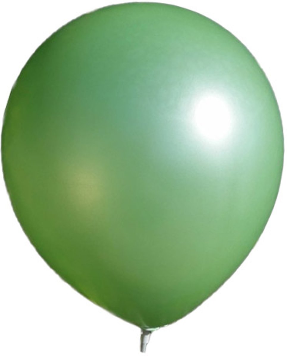 100 stuks - Donker groene parelmoer metallic ballon 30 cm hoge kwaliteit