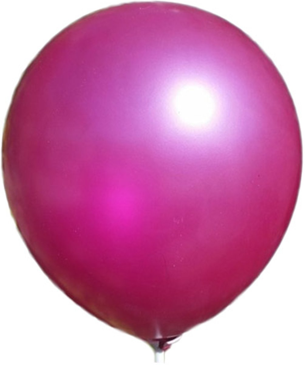 100 stuks - Donker roze parelmoer metallic ballon 30 cm hoge kwaliteit