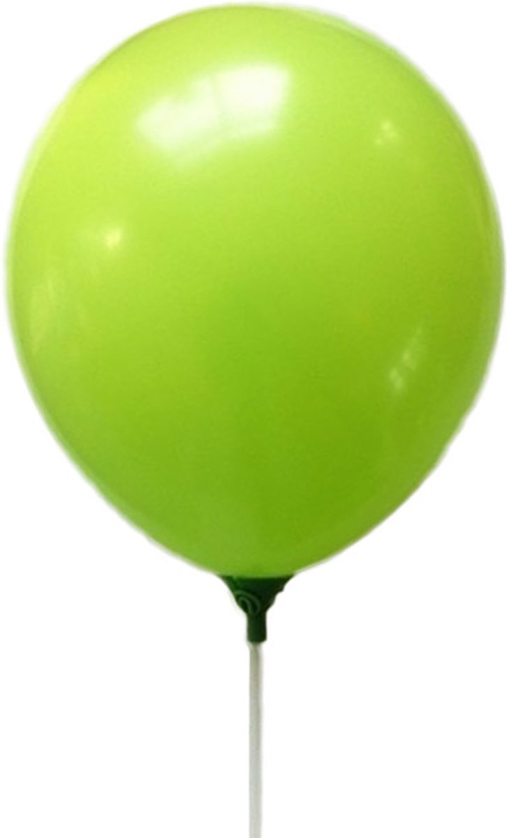 100 stuks - Licht groene parelmoer metallic ballon 30 cm hoge kwaliteit