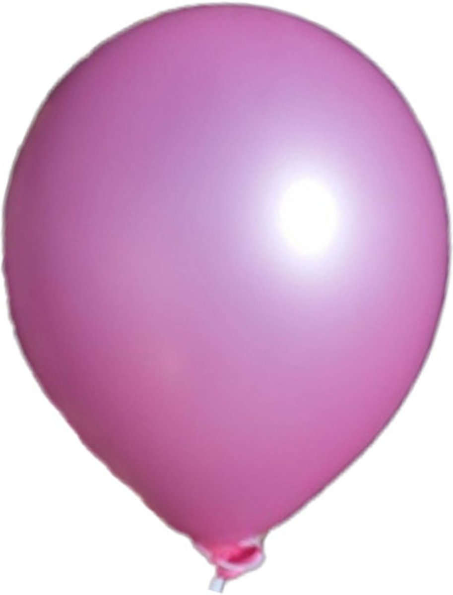 100 stuks - Licht roze parelmoer metallic ballon 30 cm hoge kwaliteit