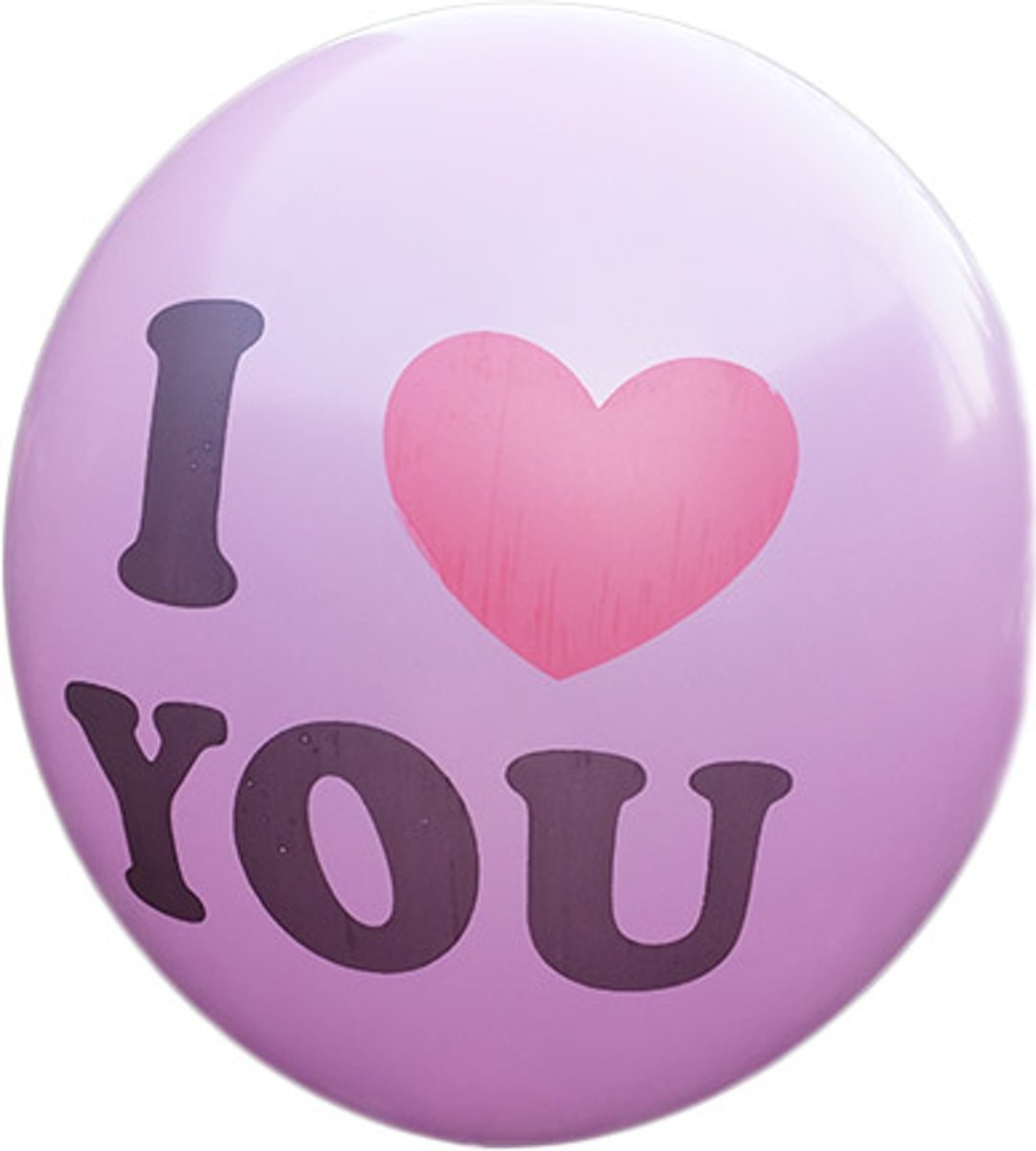 100 stuks - Roze ballon i love you 30 cm hoge kwaliteit