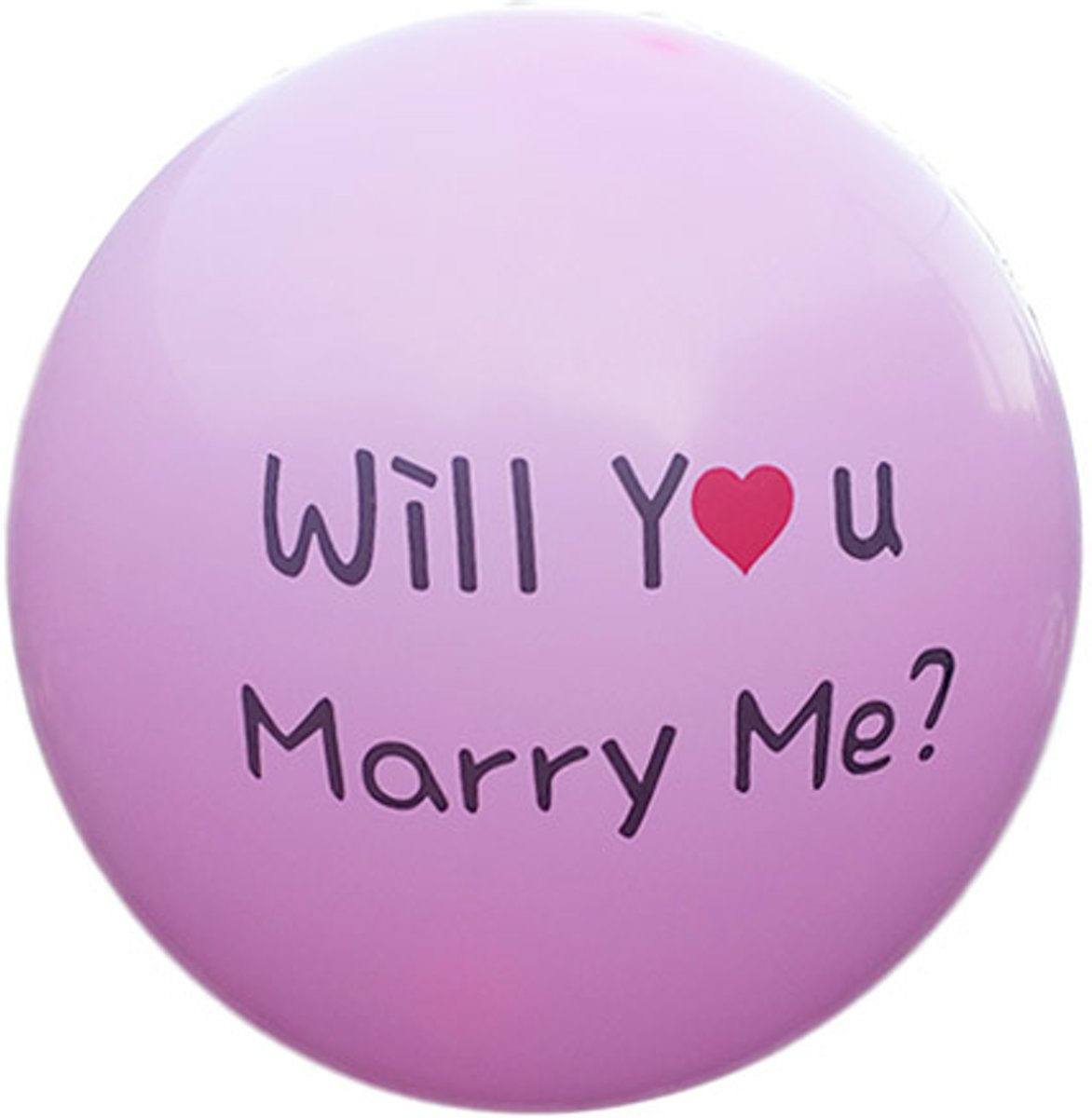 100 stuks - Roze ballon will you marry me you 30 cm hoge kwaliteit