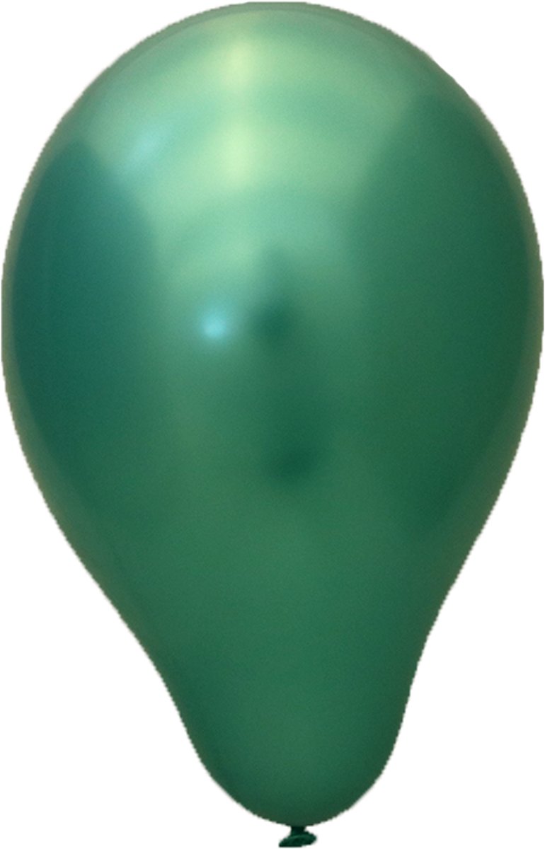 100 stuks groen chrome latex ballon 30 cm