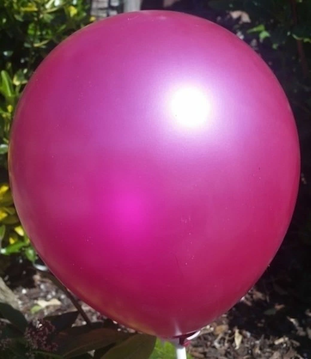 25 stuks Donker roze parelmoer metallic ballon 30 cm hoge kwaliteit