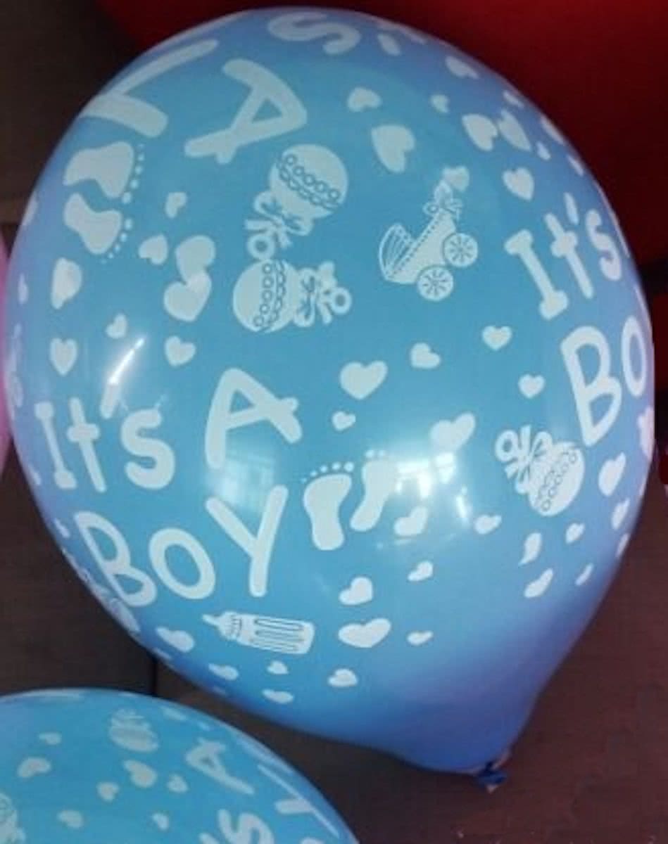 25 stuks Its a boy blauwe latex ballon 30 cm hoge kwaliteit voor geboorte