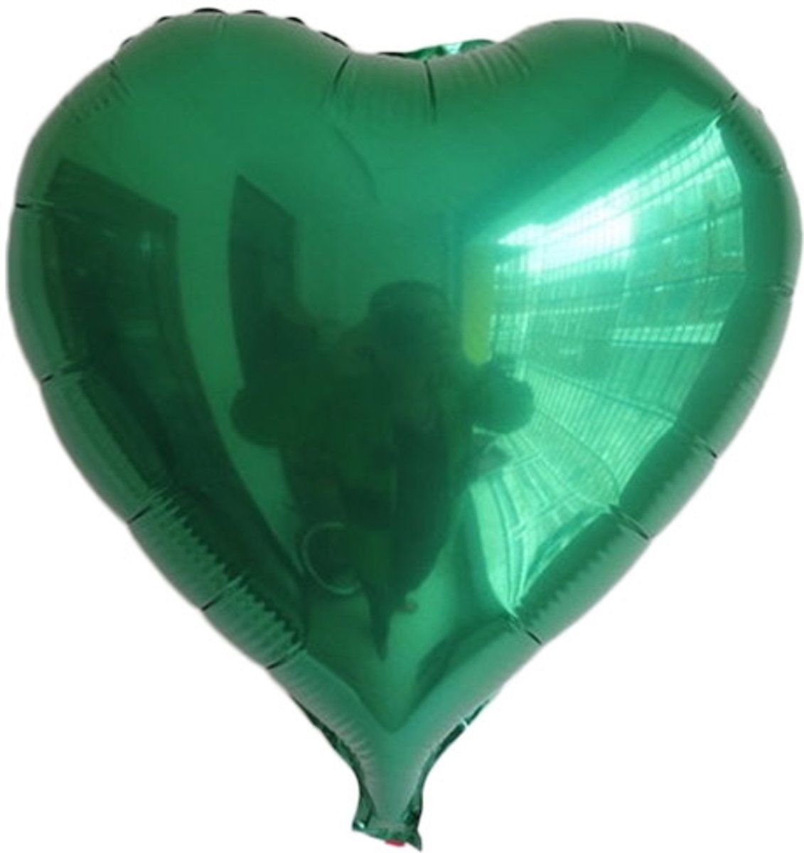 45 cm groene hartvormige folie ballon van hoge kwaliteit