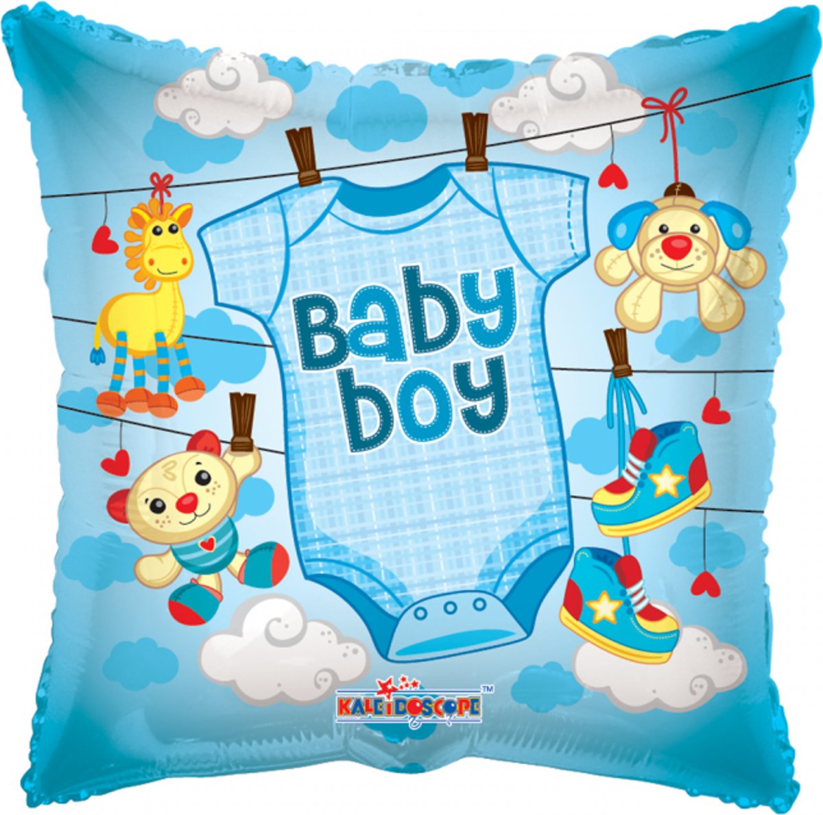 Folie ballon baby boy met baby shirt