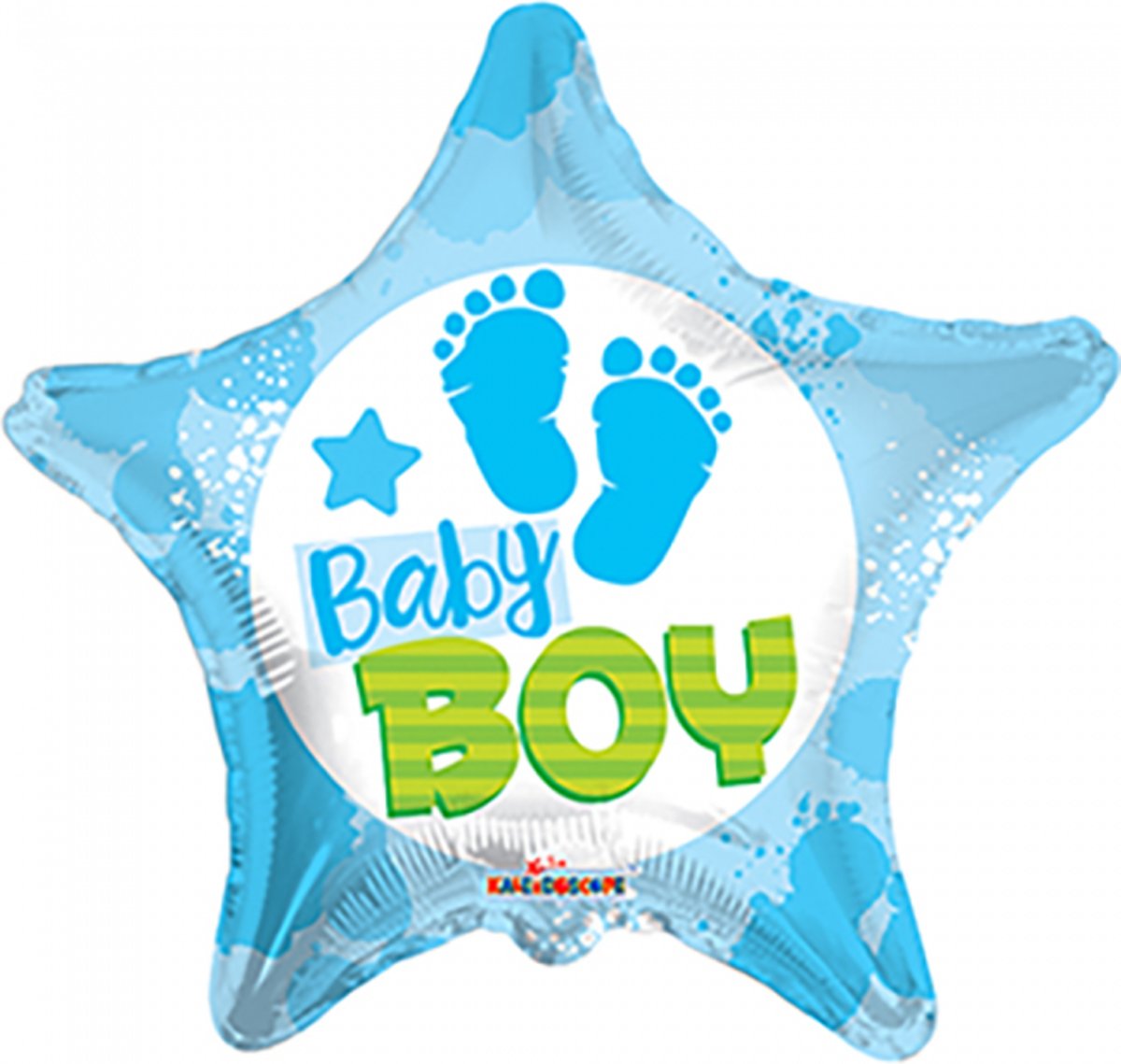 Folie ballon baby boy ster vorm 46 cm groot