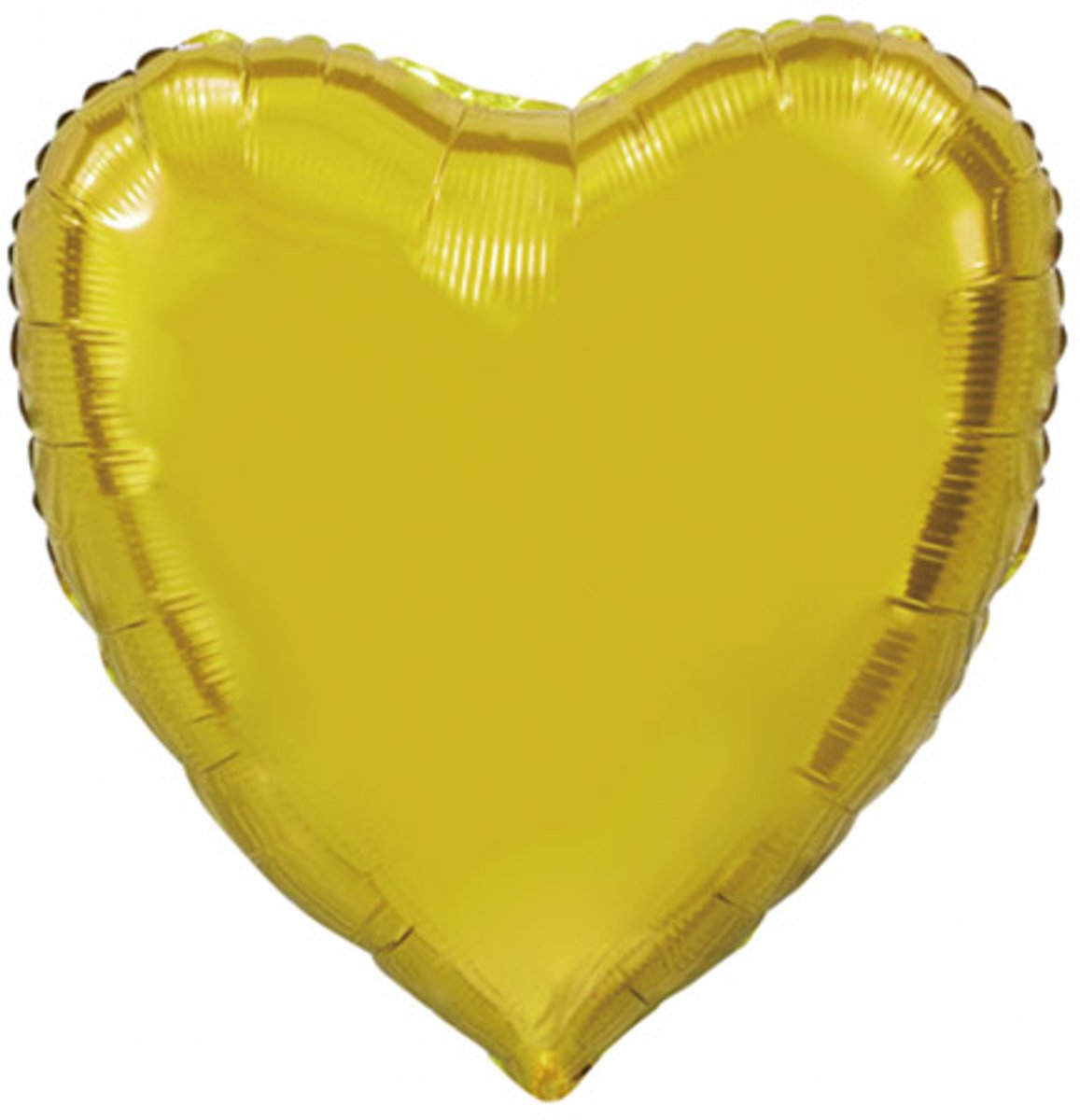 Folie ballon hart vorm goud 92 cm groot