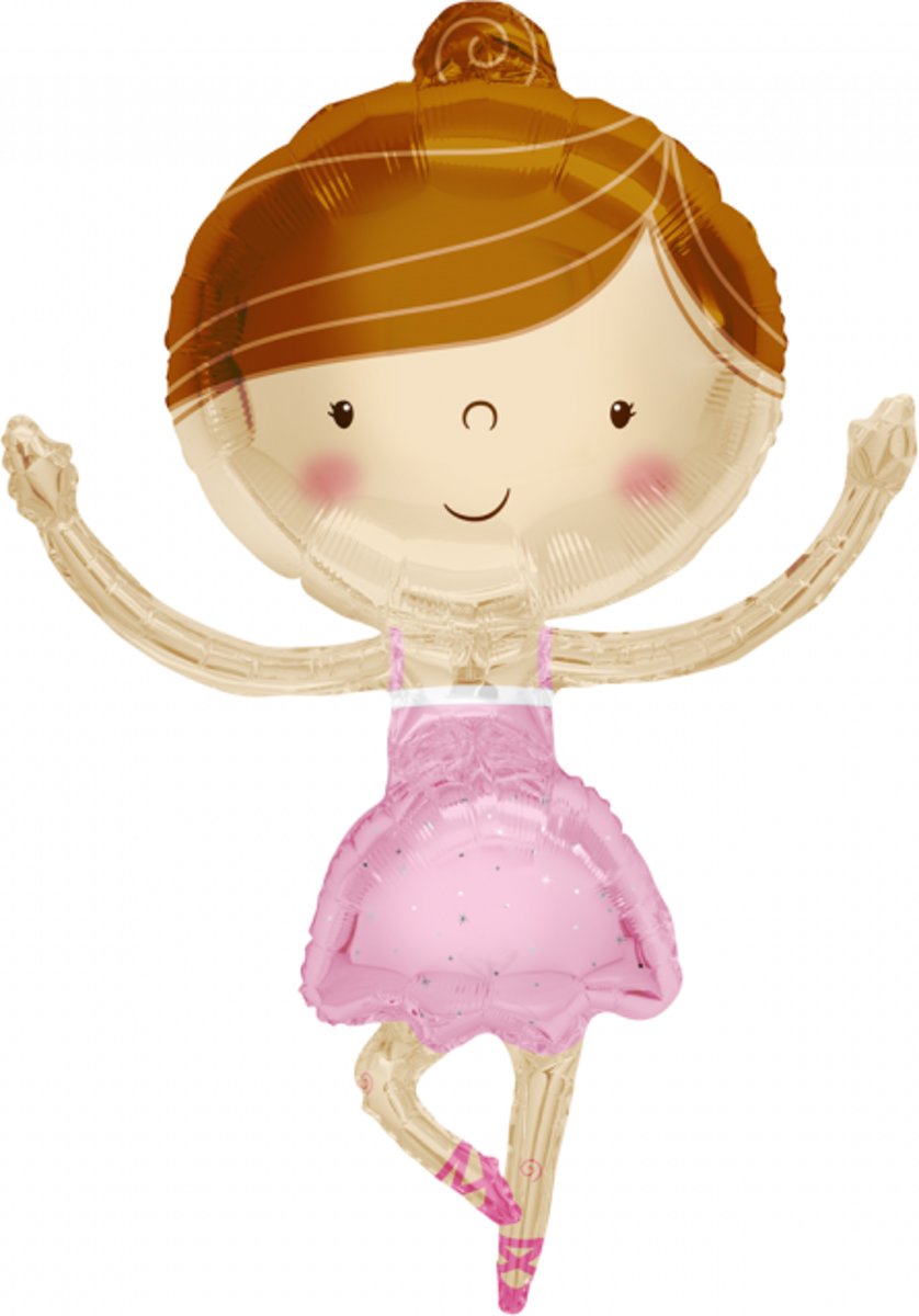 Folie ballon xl ballerina 91,4 cm groot