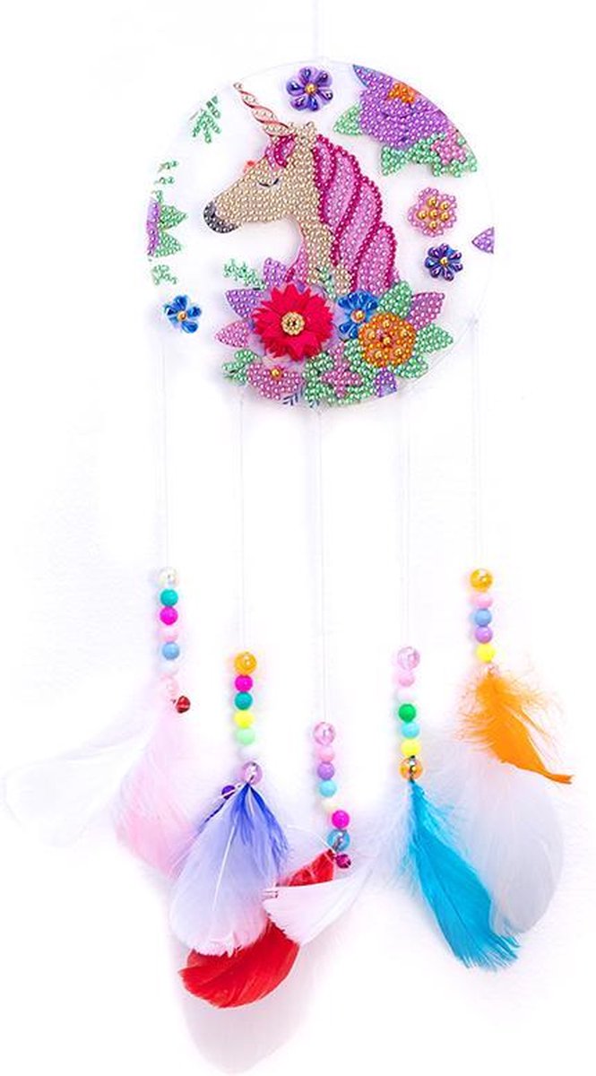 Diamond painting wind bells - Unicorn - dromenvanger