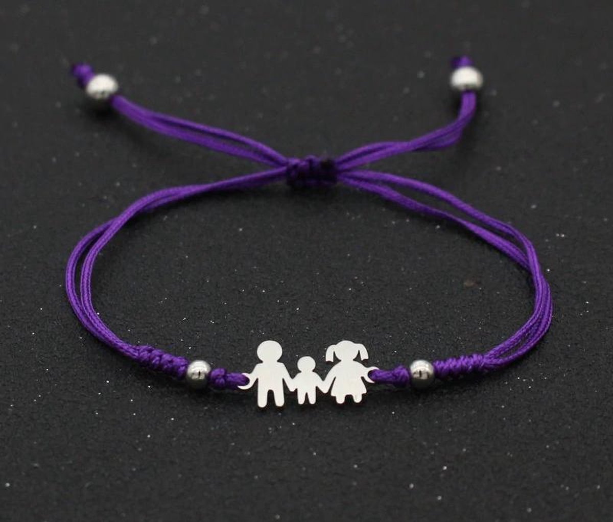 Armband - mama armband - paars - dochter - moeder cadeau