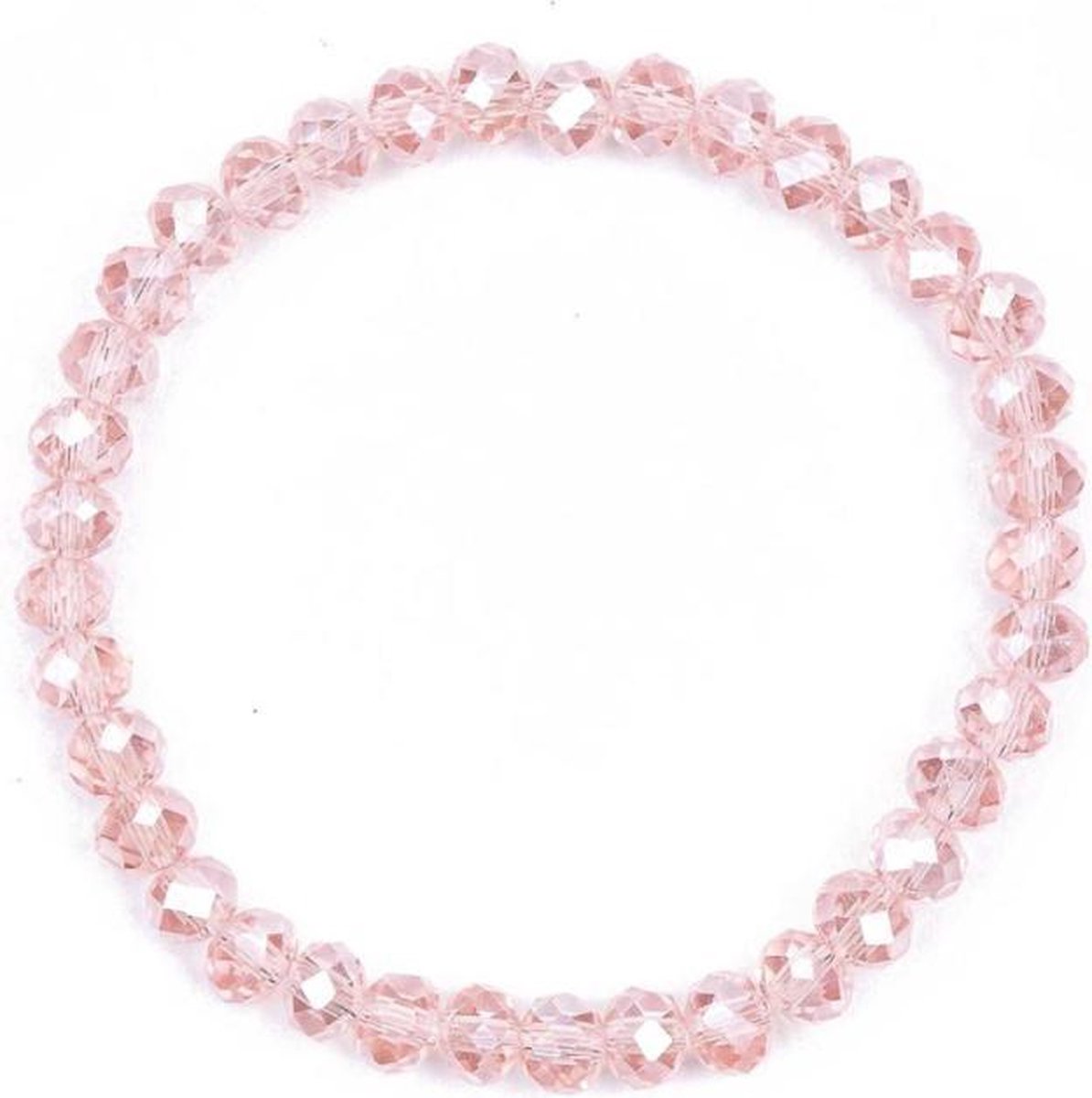 Kralen armband roze - 8 mm