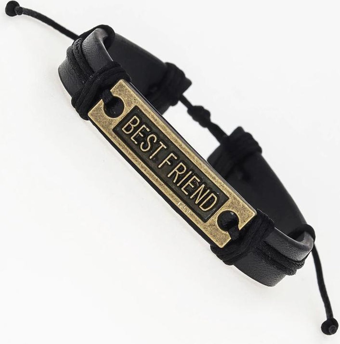 Vriendschap armband - best friend - beste vrienden - BFF armband -zwart