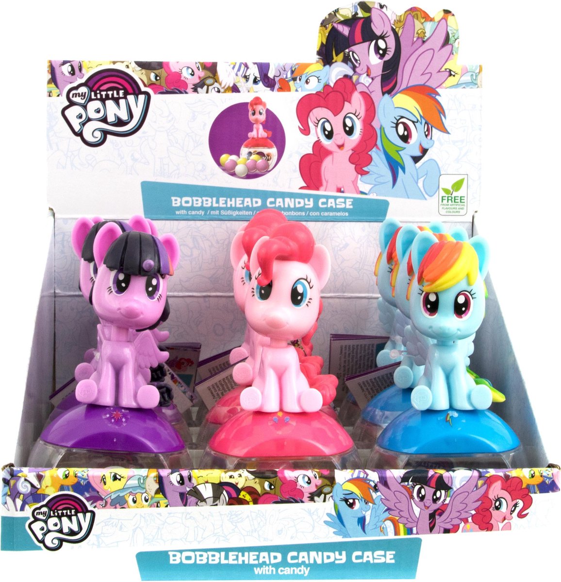 My Little Pony Bobblehead Candy Case 9 stuks