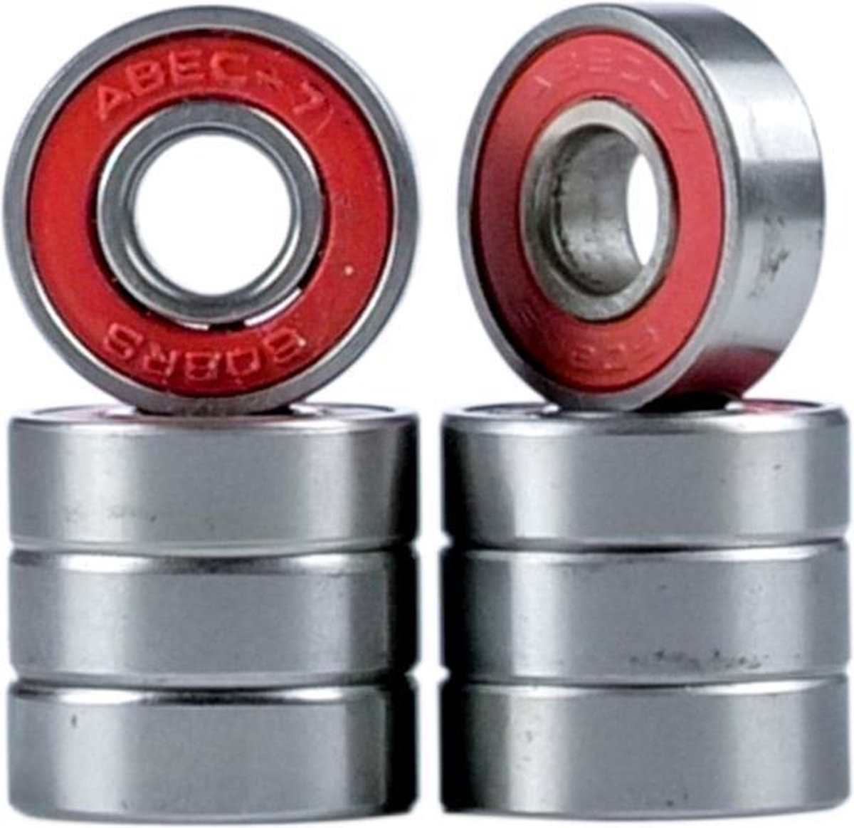 blankdecks.eu Abec-7 Chrome Steel bearings (Rood)