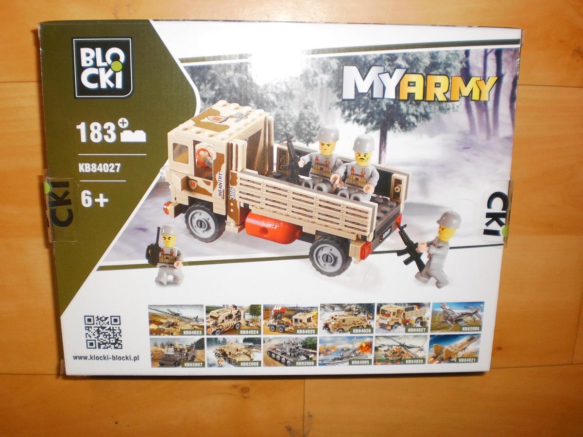 Blocki Bouwstenen My Army Vrachtwagen