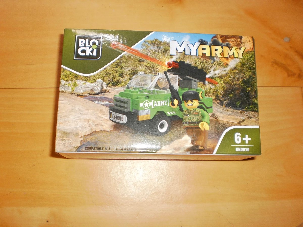 Blocki Bouwstenen my army mobiele raketwerper eenheid