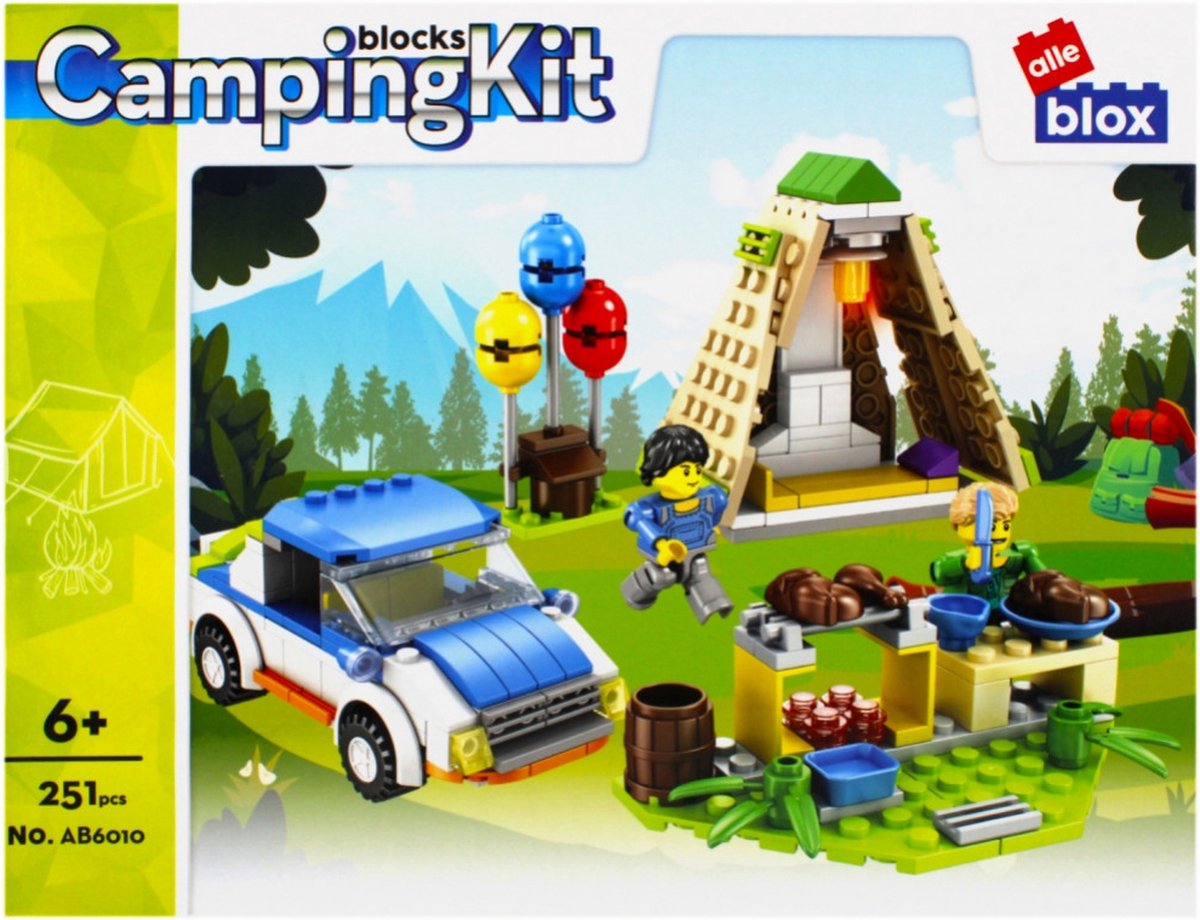 Blocks bouwblokken camping 251 blokjes.